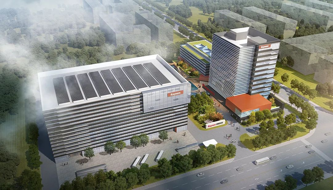 見證不凡 · 智造(zao)未來 | 睿能(néng)總部(bu)生(sheng)産(chan)基地喜封金頂(圖5)